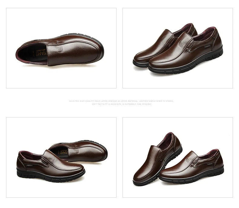 Noxwear - Summer New Men Leather Shoes soft soled