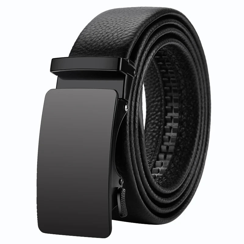 Noxwear - OYIFAN Men Belt Genuine Leather Belt for men Automatic belts Adjustable waistband Business belts 허리띠