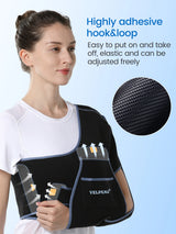 Noxwear - VELPEAU Shoulder Sling Breathable for Rotator Cuff Tear, Arm Fracture and Dislocation, Shoulder Immobilizer for Sleeping