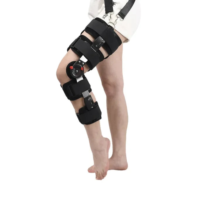 Noxwear - Model Orthopedic Support Stabilizer After Surgery Adjustable Hinged Knee Brace Knee Joint Fixation Stretcher Health Care