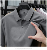 Noxwear - Men's 100% Cotton Polo Shirt - Summer Casual Breathable Tee,19 Colors,Ideal for Golf and Sports,Business Casual,Silk-Like Finish