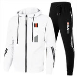 Noxwear-Autumn and Winter Zippered Sweatshirts + Sportswear Pants, Men's Jogging and Fitness Sets, Men's Casual Sportswear Sets