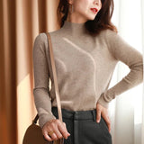 Noxwear - Autumn Winter chic Bottom Sweaters Women Fashion Turtleneck Pullover Slim Long Sleeve Knitted Jumpers Soft Warm Pull Femme Top