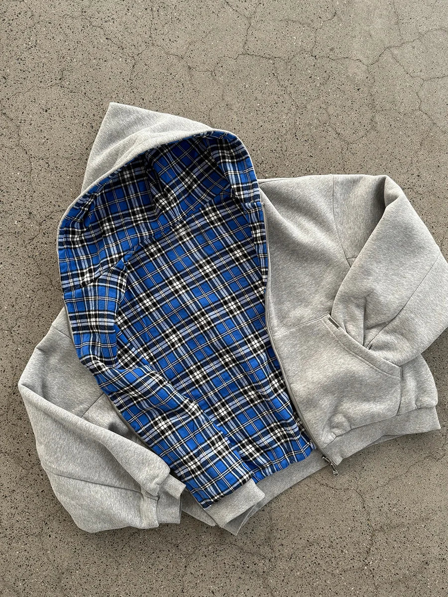 Noxwear - Luxury Reversible Plaid Hoodie