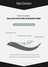 Noxwear - 5 Pairs Bamboo Fiber Men's Socks Classic Business Crew Socks Spring Autumn Casual Comfortable Breathable Compression Bamboo Sox