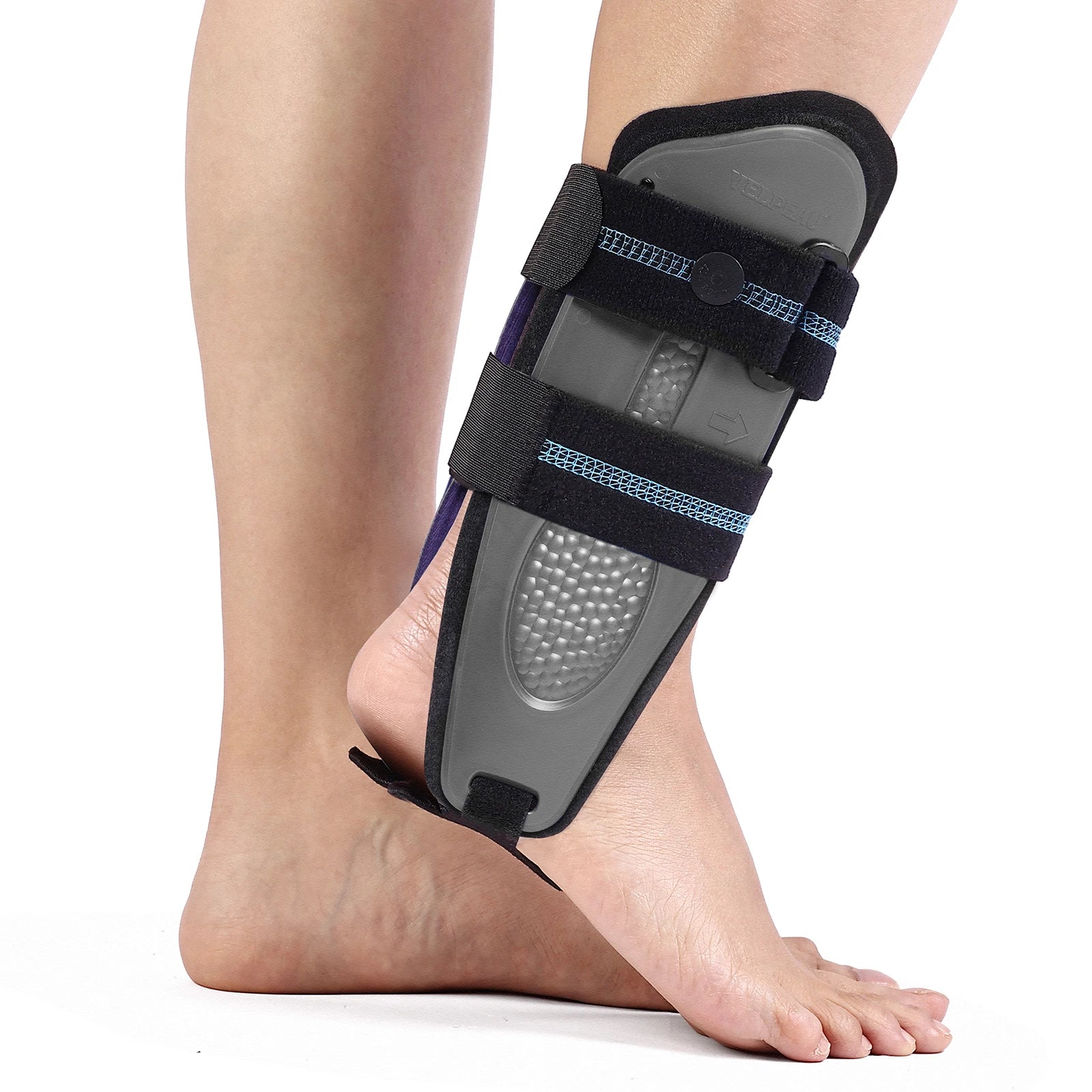 Noxwear - VELPEAU Ankle Splint Brace for Foot Support, Fracture and Sprain, Adjustable Stirrup Ankle Immobilizer, Two Models Can be Choose