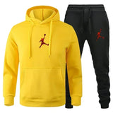 Noxwear-New men's autumn and winter suit zipper hoodie + trousers suit casual men's sportswear warm suit