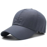 Noxwear - Hat Men Spring Summer Solid Color Mesh Cap Baseball Cap Women Autumn Korean Edition Sunscreen Hat Mesh Breathable Peaked Cap