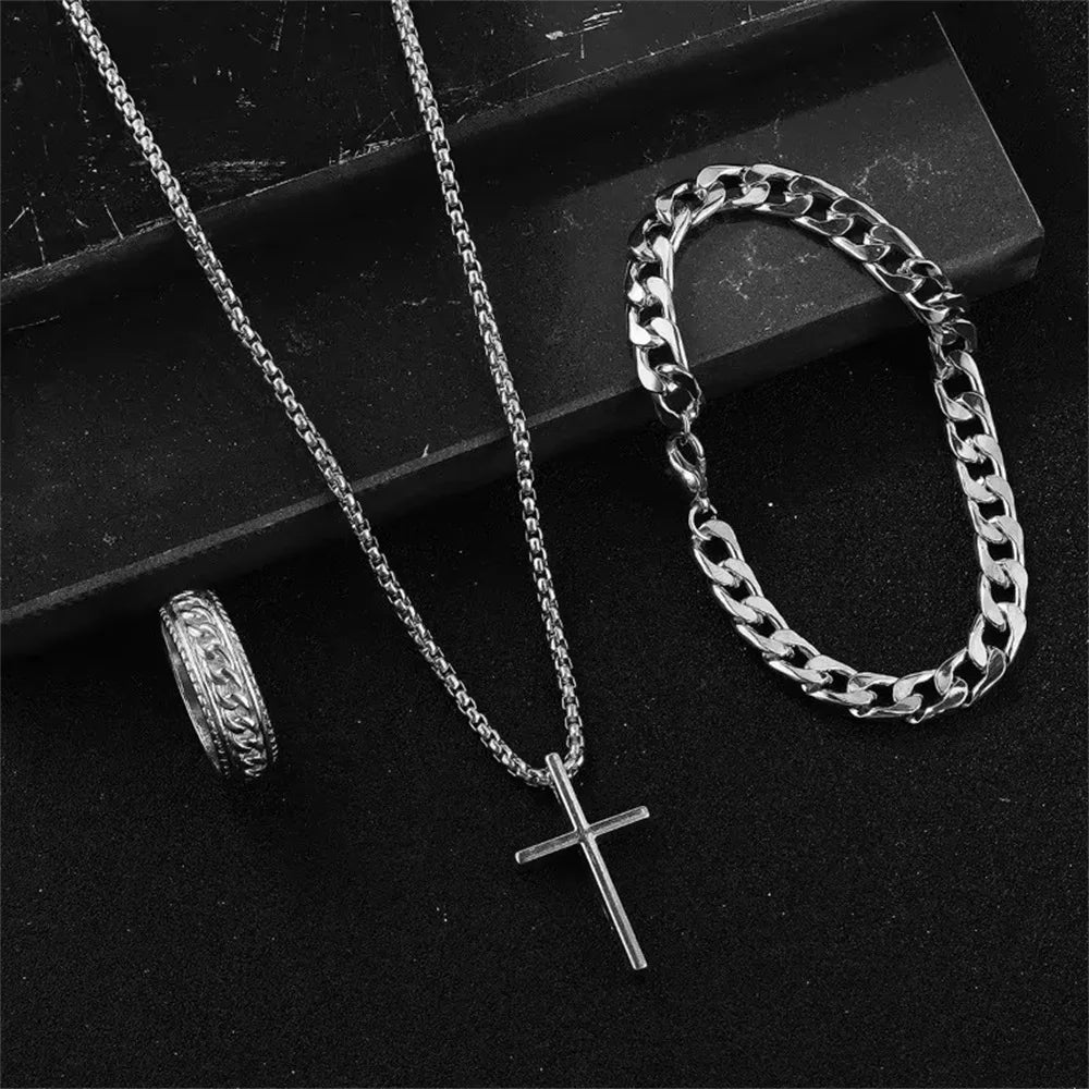 NoxWear - Cross Jewelry Set