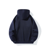 Noxwear - Men's Casual Thicken Hoodies Autumn Winter Long Sleeve Pullover Fashion Loose Solid Color Sweatshirt Spring Warm Outdoor Hoody
