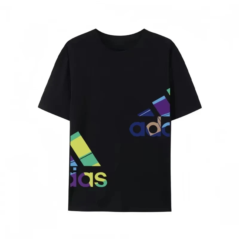 Noxwear - Summer New Casual Men's and Women's Printed Short-sleeved Cotton T-shirt Loose and Versatile Fashion Half-sleeved Casual Wear