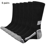 Noxwear - 6 Pairs of MEN'S Sports Socks, Sweat Absorbing, Comfortable and Breathable, Suitable for Basketball Training and Outdoor Running