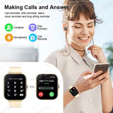 Noxwear - New Smart Watch 2.01 Inch HD Display Answer Make Call Message Preview Sport Modes smartwatch DIY Dial Weather Forecast Men Women