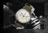 Noxwear - Men's watches 1963 pilot automatic watch 42mm waterproof retro quartz chronograph vintage dress watch
