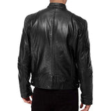 Noxwear - Motorcycle Leather Jackets Man Casual Fashion Motorcycle Coat Slim Fit Lapel PU Jackets Autumn Anti-wind Leather Coat Male