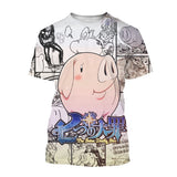 Noxwear - Summer Hot selling Anime Character Creative Design 3D Printing Cool and Personalized Fashion T-shirt