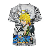 Noxwear - Summer Hot selling Anime Character Creative Design 3D Printing Cool and Personalized Fashion T-shirt