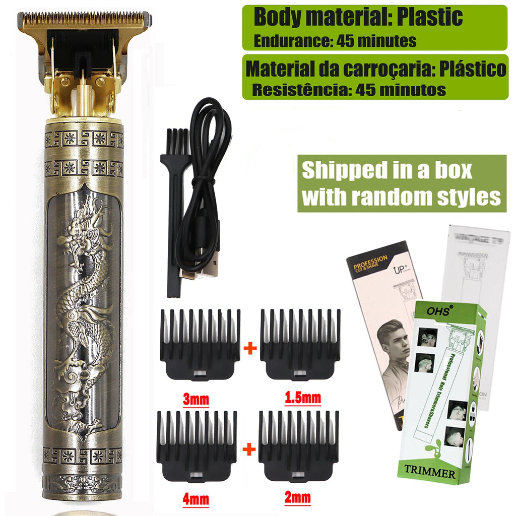 Noxwear - T9 Hair Clipper Repair Beard Shaving Body Hair Trimmer Clippers Electric Machine Men Haircut Machine 0mm Barber Shaver