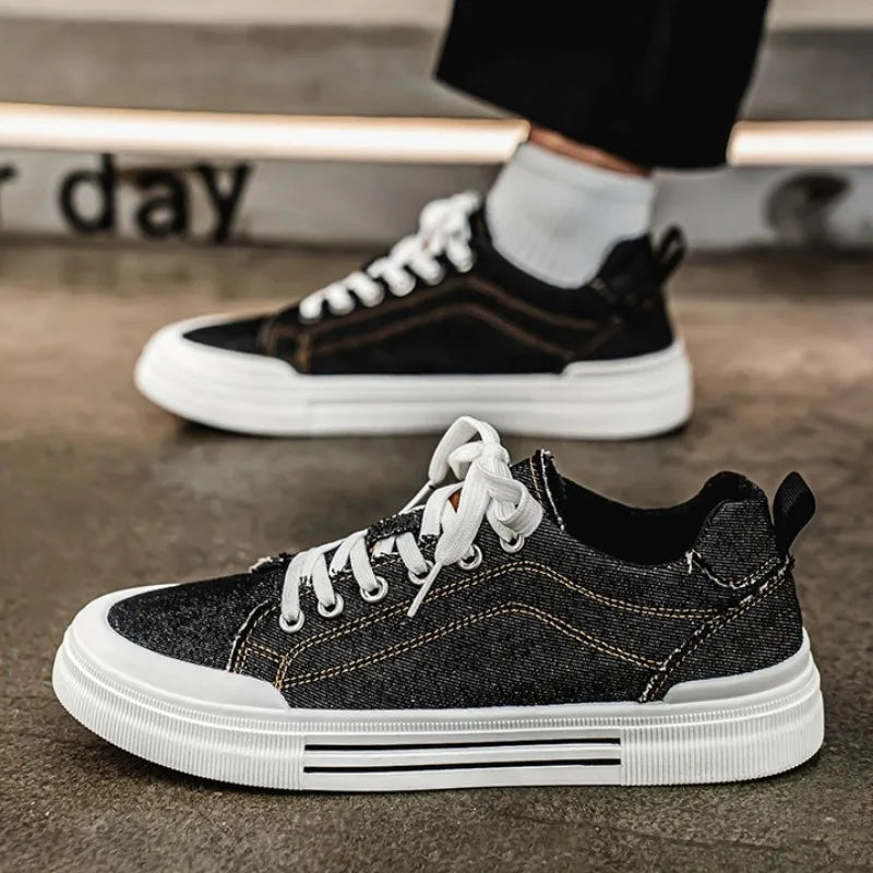 Noxwear - 2026 Trend Men's Casual Canvas Shoes Flats Shoe Hot Korean Style Men Board Shoes Lightweight  Breathable Walking Footwear Hombre