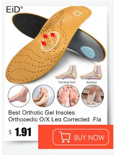 Noxwear - Premium Orthotic Gel Insoles Orthopedic Flat Foot Health Sole Pad For Shoes Insert Arch Support Pad For Plantar fasciitis Unisex