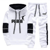 Noxwear - Hot Sales Mens Tracksuit Print Casual Sweatshirts Sportswear Single Piece Hoodie Pants Outdoors Gym Sports Jogging Mens Clothing