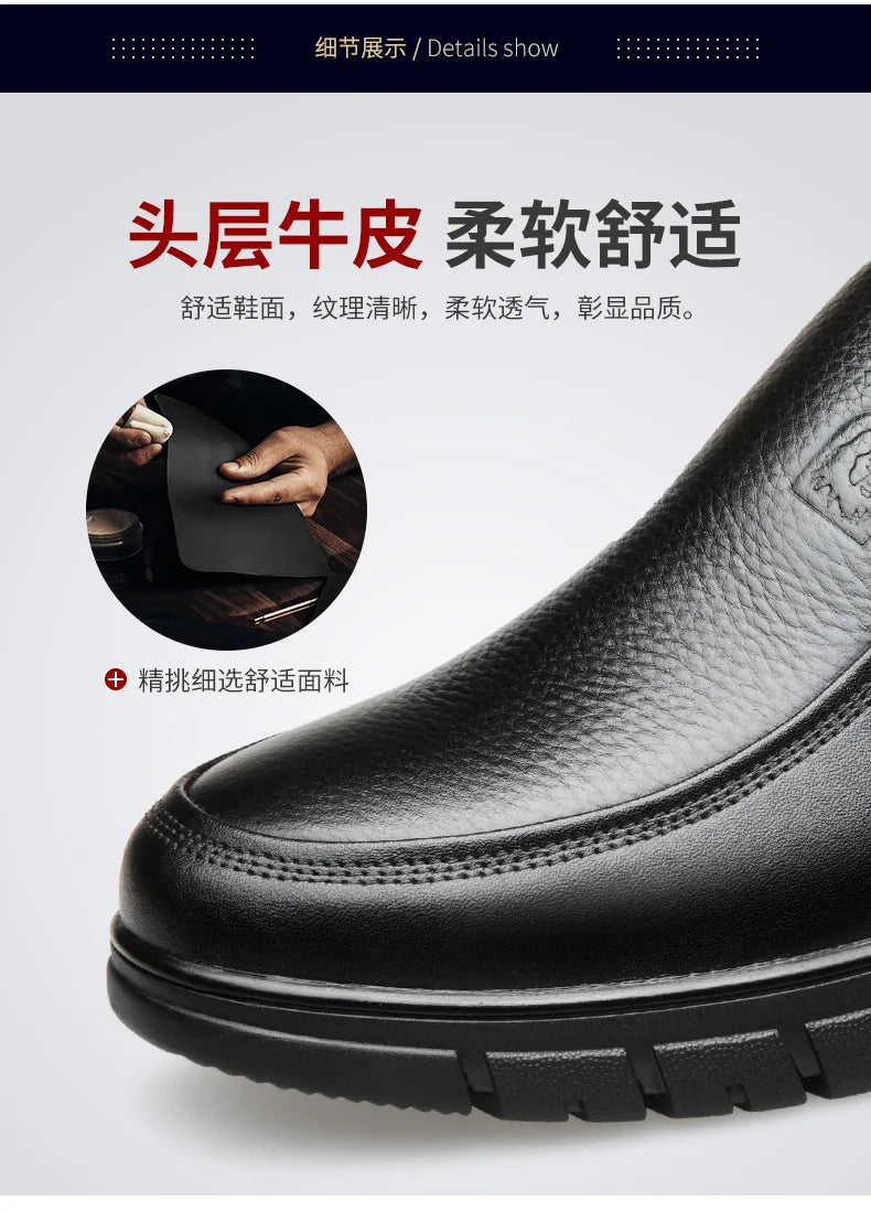 Noxwear - Summer New Men Leather Shoes soft soled
