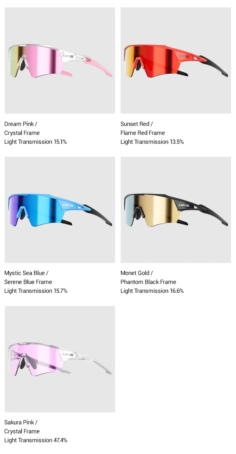 Noxwear - Kapvoe New Photochromic Cycling Sunglasses