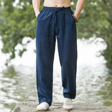 Noxwear - Men's Beach Pants Joggers  Streetwear Cotton Linen Sweatpants Casual Pants Hawaiian Vacation Loose Summer Long