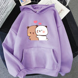 Noxwear - 2025 Spring and Autumn New Fabric and Dudu Anime Cute Hoodie Spring and Autumn Couple Casual Long Sleeve Hoodie