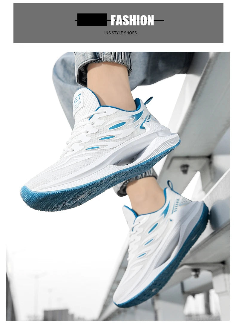 Noxwear - Men's Breathable Sports Shoes Spring New Mesh Casual Fashion Versatile Trendy Men's Shoes Summer Running Shoes Suitable for Outdoor Sports