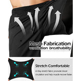 Noxwear - Men's Sport Pants 2 in1 Training Athletic Tracksuits Sportswear Workout Male Jogging Trousers Gym Fitness Running Pants Men
