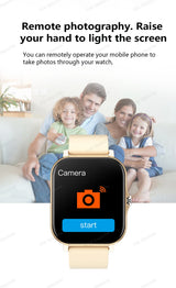 Noxwear - New Smart Watch 2.01 Inch HD Display Answer Make Call Message Preview Sport Modes smartwatch DIY Dial Weather Forecast Men Women