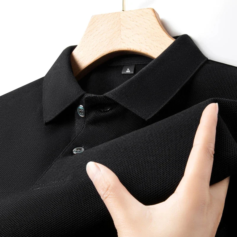 Noxwear - Men's 100% Cotton Polo Shirt - Summer Casual Breathable Tee,19 Colors,Ideal for Golf and Sports,Business Casual,Silk-Like Finish