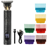 Noxwear - T9 LCD Electric Hairdresser Oil Shaving Head Electric Pusher Carving