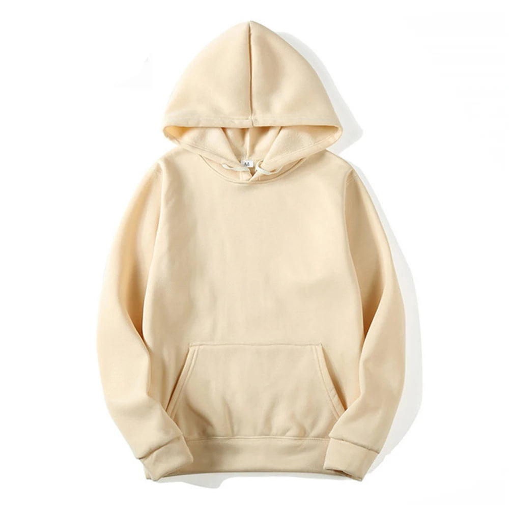 Noxwear - Hoodies Women Pullover Spring Autumn Casual Hoodie Sweatshirts Solid Color Hoodies Oversize Black Sweatshirt For Male