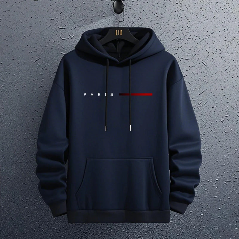 Noxwear - Paris Fashion Hoodies for Men All Season Daily Casual Sports Hooded Sweatshirts 2025 Male Home Outdoor Comfort Fashion Pullover