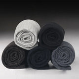 Noxwear - 5 Pairs Bamboo Fiber Men's Socks Classic Business Crew Socks Spring Autumn Casual Comfortable Breathable Compression Bamboo Sox