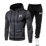 Noxwear-2025 Fashion Tracksuit For Men Hoodie Fitness Gym Clothing Men Running Set Sportswear Jogger Men'S Tracksuit Winter Suit Sports