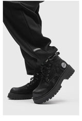 Noxwear - Handmade Men Boots Ankle Winter Leather Shoes Autumn Outdoor Hiking Boots Sneakers Hombres Botas High Top Footwear Anti Slip