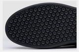 Noxwear - New Shoes for Men Genuine Leather Casual Shoes Spring Autumn Cool Black Flat Skateboard Shoes Youth Fashion Slip-on Sneakers