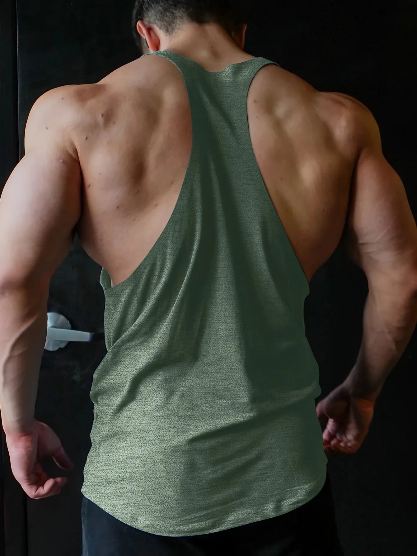 Noxwear - Cross-border European Size Alpha Men's Printed Round-neck Fitness Vest, Undershirt, Muscle Quick-drying Basketball Vest