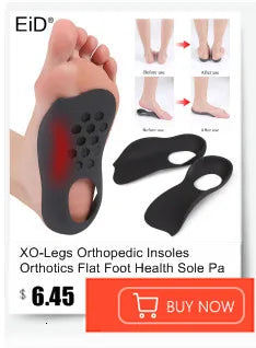 Noxwear - Premium Orthotic Gel Insoles Orthopedic Flat Foot Health Sole Pad For Shoes Insert Arch Support Pad For Plantar fasciitis Unisex