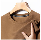 Noxwear - New Summer Waffle Round Neck Short Sleeved T-shirt for Men's Short Sleeved Top