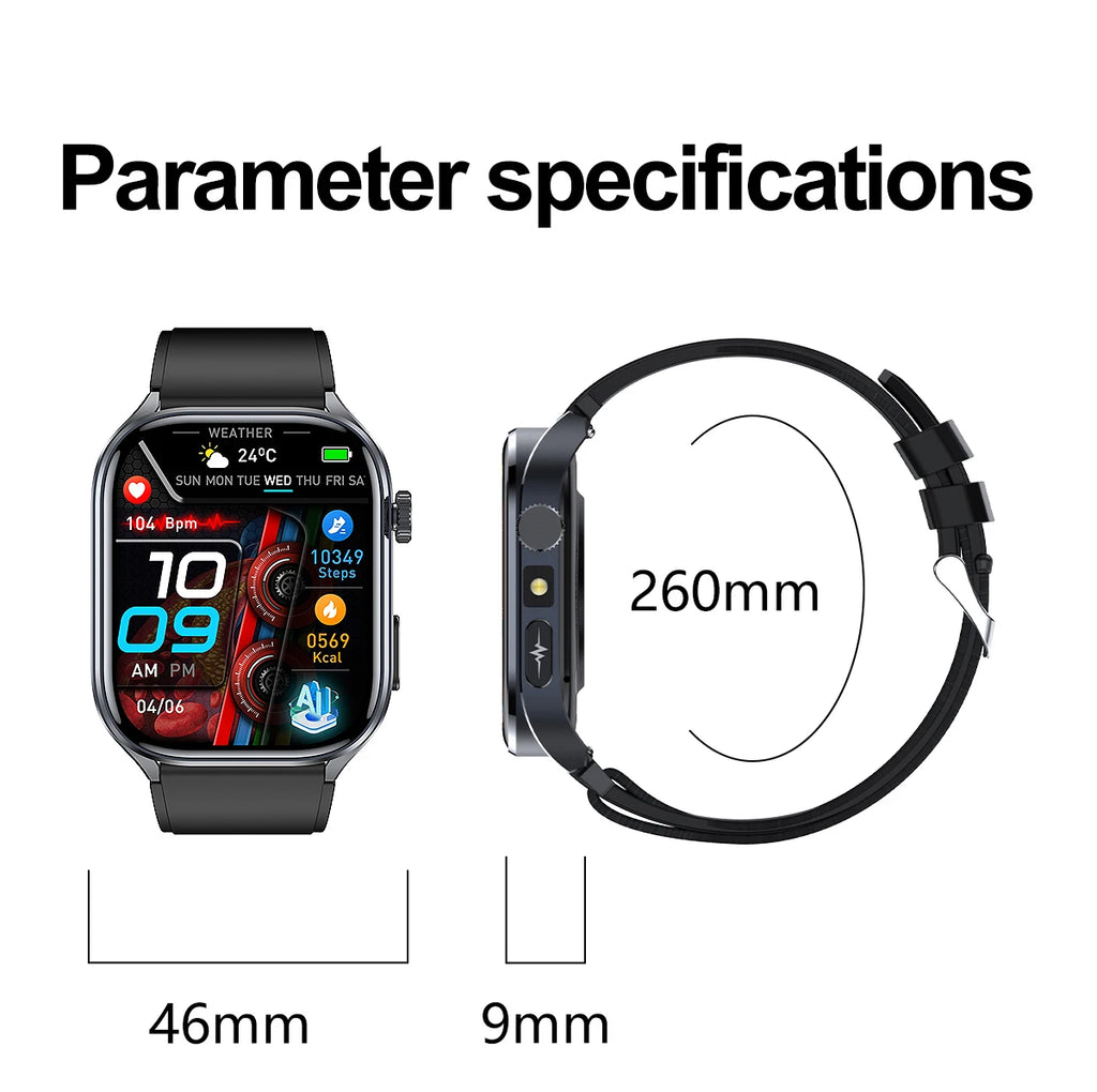 Noxwear - 2025 New Accurate ECG Smart Watch Heart Health Analysis Blood analysis Blood Lipid Blood Pressure BT call Smart Watches For Men