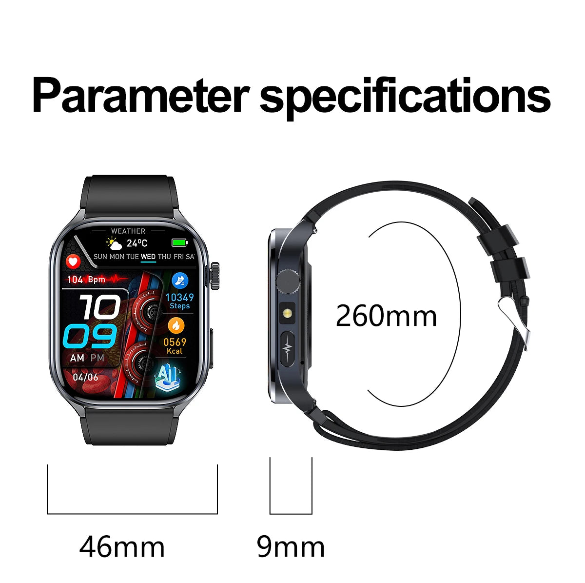 Noxwear - 2025 New Accurate ECG Smart Watch Heart Health Analysis Blood analysis Blood Lipid Blood Pressure BT call Smart Watches For Men