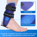 Noxwear - VELPEAU Ankle Splint Brace for Foot Support, Fracture and Sprain, Adjustable Stirrup Ankle Immobilizer, Two Models Can be Choose