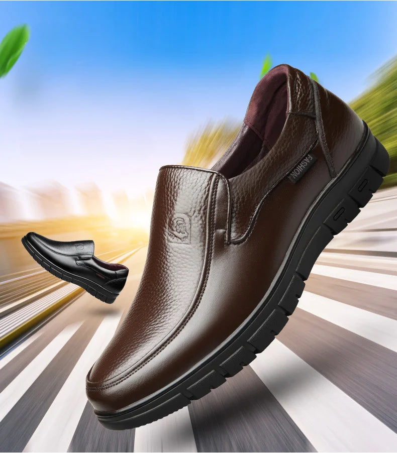 Noxwear - Summer New Men Leather Shoes soft soled