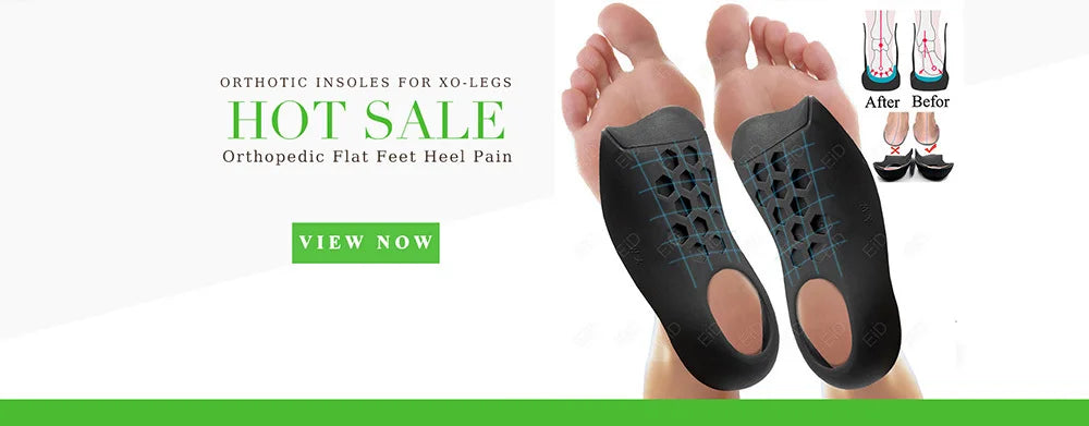 Noxwear - Premium Orthotic Gel Insoles Orthopedic Flat Foot Health Sole Pad For Shoes Insert Arch Support Pad For Plantar fasciitis Unisex