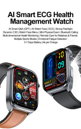 Noxwear - 2025 New Accurate ECG Smart Watch Heart Health Analysis Blood analysis Blood Lipid Blood Pressure BT call Smart Watches For Men
