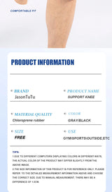 Noxwear - JASONTUTU 1PCS Breathable Four Spring Knee Support Brace Kneepad Adjustable Patella Knee Pads Safety